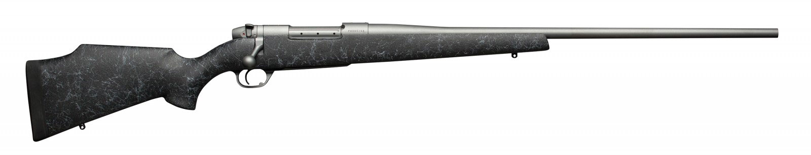 Weatherby Mark V Weathermark Rifle MWMS65CMR4O, 6.5 Creedmoor, 24", Black Webbed Stock, Stainless Finish, 5 Rds