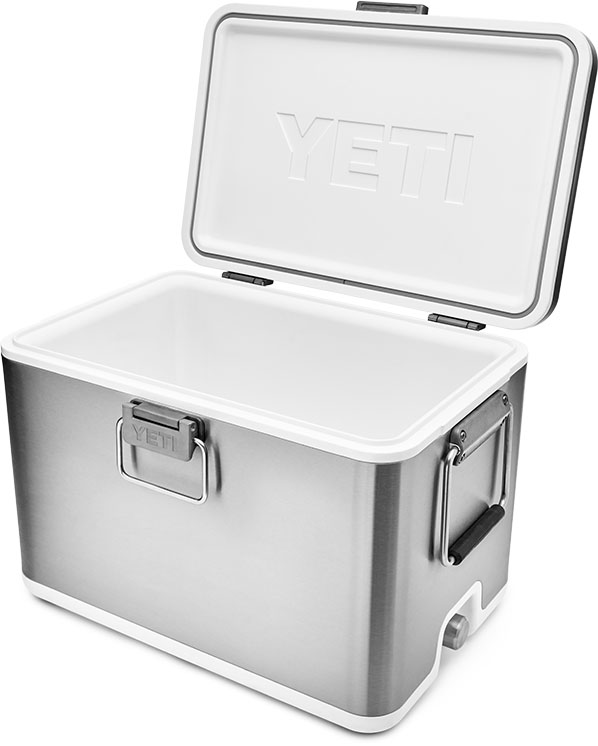 Yeti V Series Stainless Steel Cooler 11055020000, 23 1/4" x 17 3/8" x15 1/4", Stainless Steel