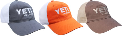 Yeti Coolers Low Profile Baseball Caps/Hats, Assorted Colors (YHLP)