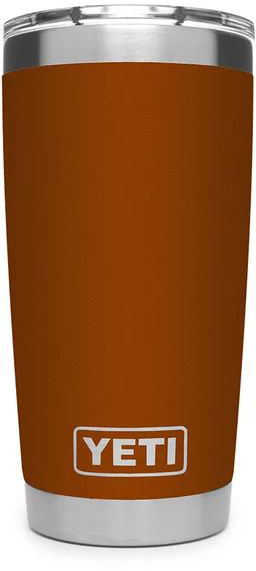 Yeti Rambler Tumbler 20oz Stainless Steel Cup, DuraCote Clay (YRAM20CL)