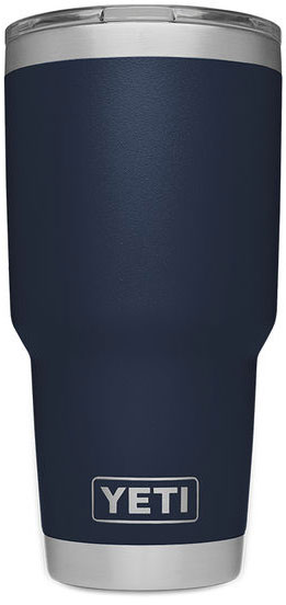 Yeti Rambler Tumbler 30oz Stainless Steel Cup, DuraCote Navy (YRAM30NV)