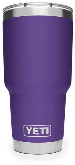 Yeti Rambler Tumbler 30oz Stainless Steel Cup, DuraCote Peak Purple (YRAM30PP)