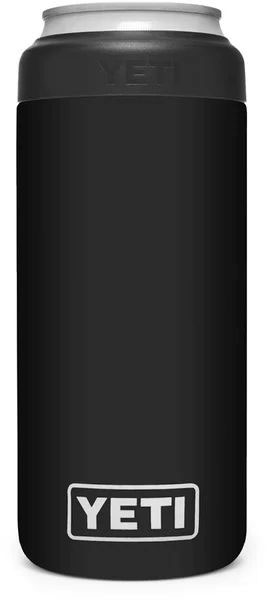 Yeti Rambler Colster Slim Stainless Steel Drink Insulator, DuraCote Black (YRAMCOLSLIMBK)