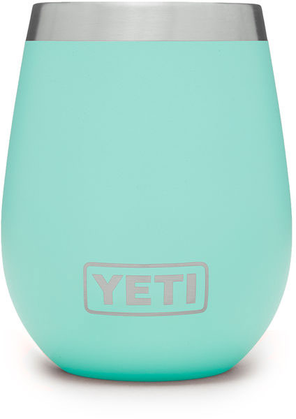 Yeti Rambler 10oz Stainless Steel Wine Tumbler, DuraCote Seafoam (YRAMWINESF)