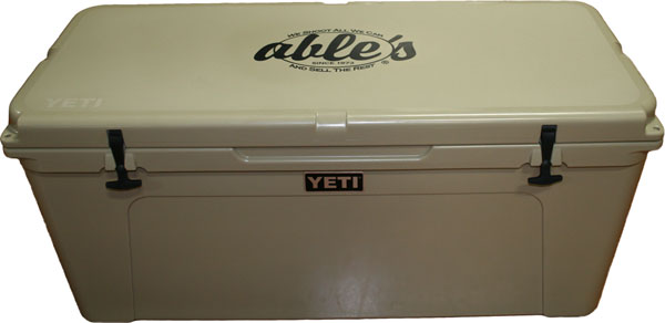 Yeti Tundra Series Cooler Featuring Ables Logo YT160TA, 160 Quarts, Tan