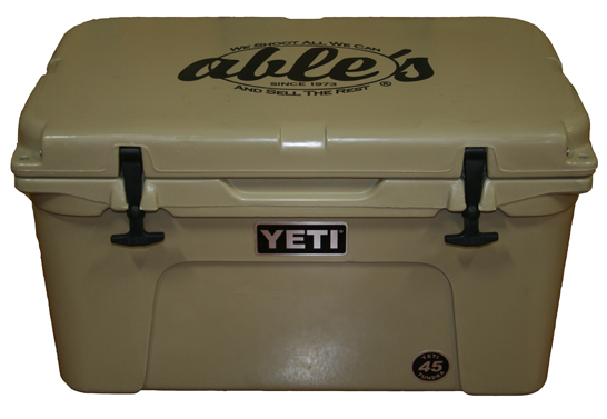 Yeti Tundra Series Cooler Featuring Ables Logo YT45TA, 45 Quarts, Desert Tan