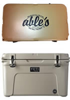 Yeti Tundra Series Cooler Featuring Ables Logo YT50TA, 50 Quarts, Desert Tan
