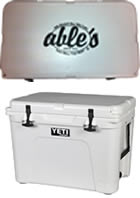 Yeti Tundra Series Cooler Featuring Ables Logo YT50WA, 50 Quarts, White