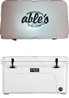 Yeti Tundra Series Cooler Featuring Ables Logo YT65WA, 65 Quarts, White