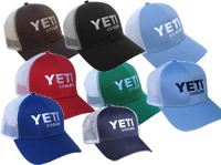 Yeti Coolers Traditional Trucker Baseball Caps/Hats, Assorted Colors (YH)