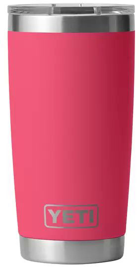 Yeti Rambler Tumbler 20oz Stainless Steel Cup, DuraCote Bimini Pink (21071500994)